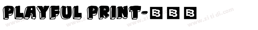 Playful Print字体转换